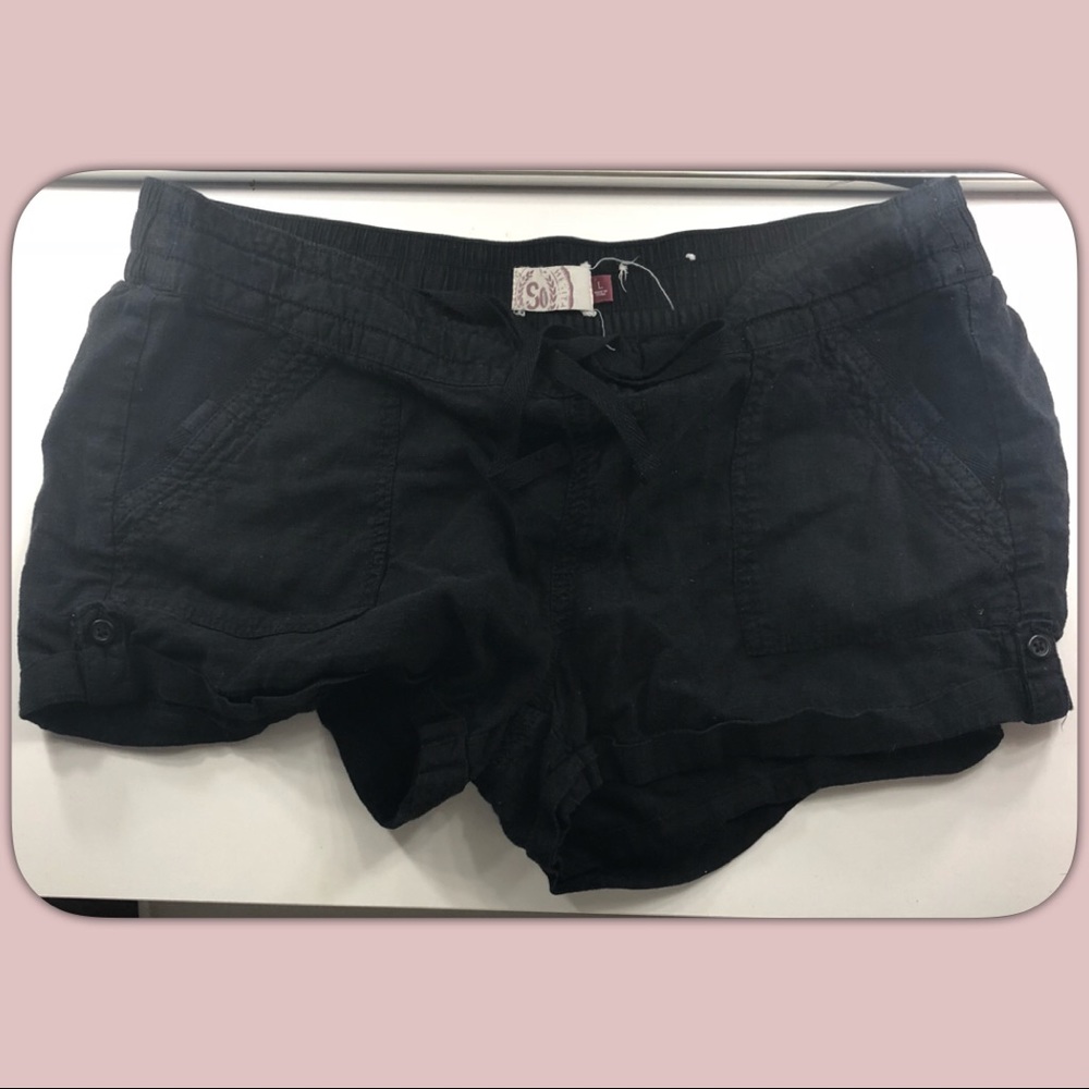 ❌SOLD❌SO Brand black shorts